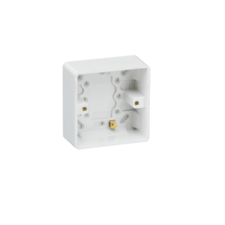 Single 35mm Pattress Box with Earth Terminal / CU1700