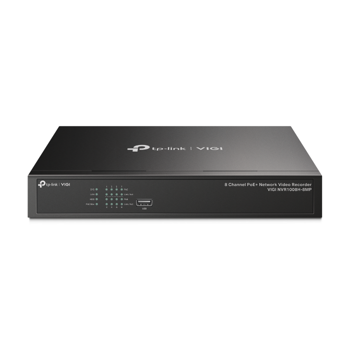 TP-Link VIGI 8 Channel PoE+ Network Video Recorder // VIGI-NVR1008H-8MP