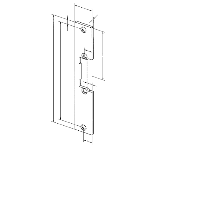 EFF EFF Electric Strike, Fail Locked for Standard Doors 12VDC