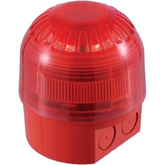 Klaxon Red Deep Base Red Lens Sonos Sounder Beacon