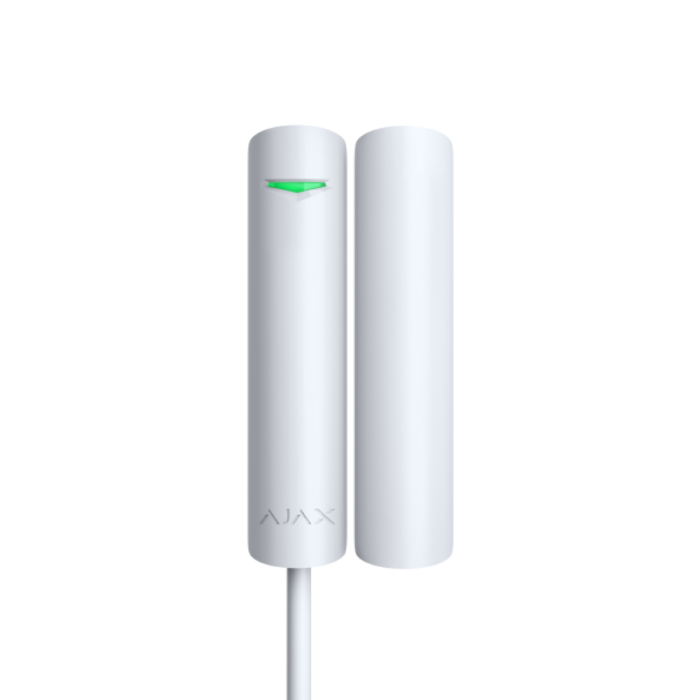 Ajax White Wired Indoor DoorProtect Fibra Opening Detector