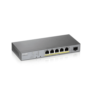 Skip to the end of the images gallery Skip to the beginning of the images gallery ZyXel 5-port GbE Smart Managed PoE Switch with GbE Uplink // GS1350-6HP-GB0101F