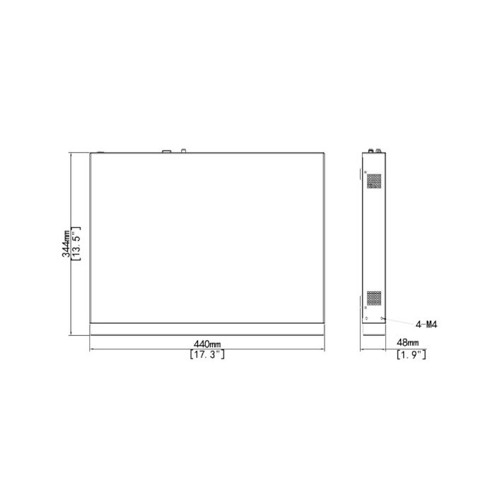 Vista 32 Channel 12MP non-PoE NDAA NVR Chassis Only - Image 2