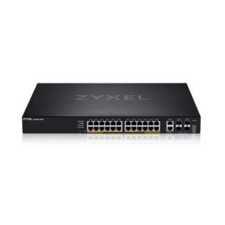 ZyXel 24-port GbE L3 Access PoE+ Switch with 6 10G Uplink, 400 W, NebulaFlex Cloud // XGS2220-30HP-GB0101F
