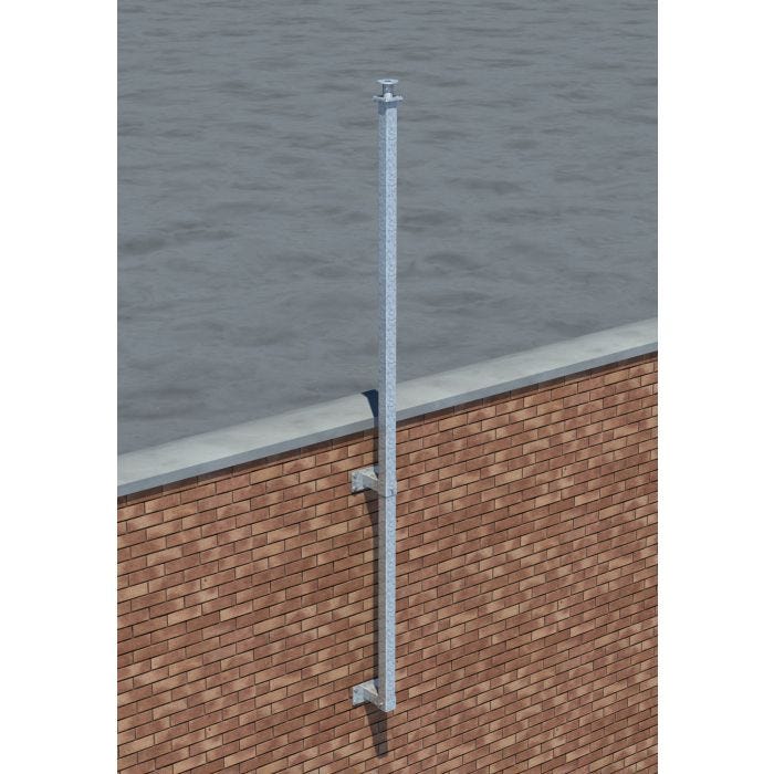 Altron 5 Metre Flat Wall Mount Pole with 150mm Stand-off