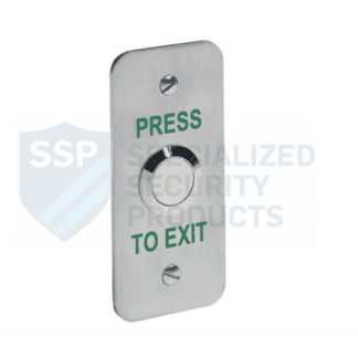 SSP Flush Narrow 19mm Stainless Steel Exit Button