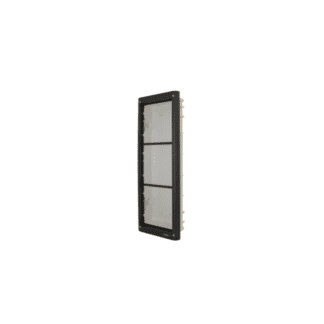 Videx 4000 Series Flush Frames, 3 Module Back Box (Gun Metal Grey)