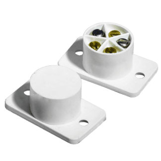 Knight 5 Terminal White Flush Contact