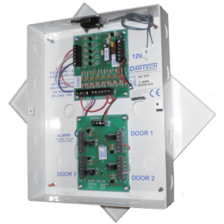 Dantech 12VDC Three Door Normally Closed Interlock Module with Optional Delay Timer
