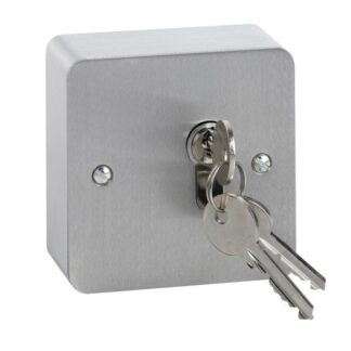 SSP Surface Stainless Steel Momentary Single Pole Euro Profile Key Switch