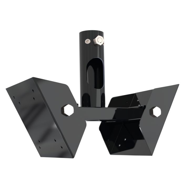 Vista double VESA pole adapter for 38mm diameter poles VESA75x75 & 100x100