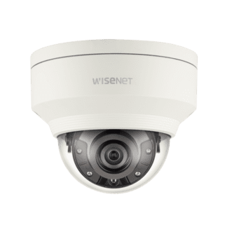 Hanwha 5 Megapixel Vandal-Resistant Network IR Dome Camera, 3.7mm Fixed Lens, 30m IR, IP67/IP66, IK10 - X Series